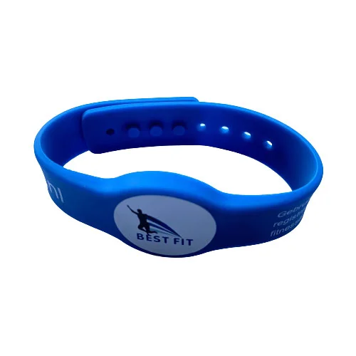Factory price customized Passive 125khz chip TK4100 Waterproof rfid silicone wristband 10