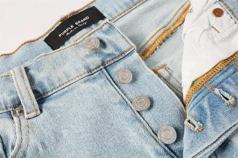 Purple Fashion Jeans 5069