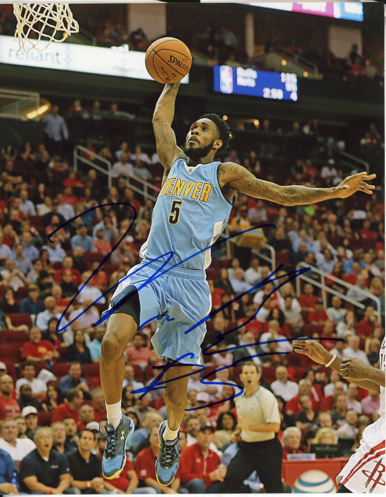 Will Barton Autographed 8x10 Denver Nuggets#S1280