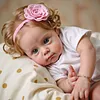 [Heartbeat & Sound] 17" Toddler Lifelike Awake Reborn Baby Doll Girl Gifts For Kids Named Cindy with Bright Brown Eyes - RBBI-Myrebornbabydoll&reg; 	 Myrebornbabydoll&reg;