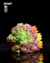 Burning Godzilla Mini Head with LED - Godzilla Resin Statue - OFFART Studio