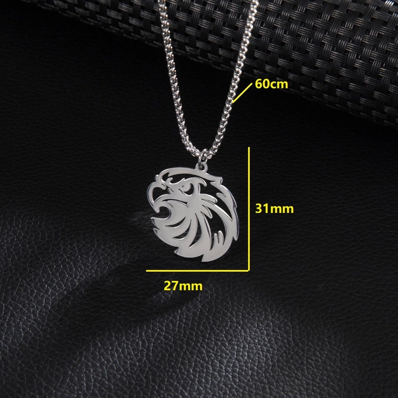 Basic Minimalist Classic Style Eagle Eagle 201 Stainless Steel Unisex Pendant Necklace