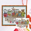 Bear Storage Rack-14CT Counted Cross Stitch 41*33/16.14*12.99in