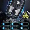 Bright LED Flashlight USB Rechargeable Portable Outdoor FlashLight 18350 Battery