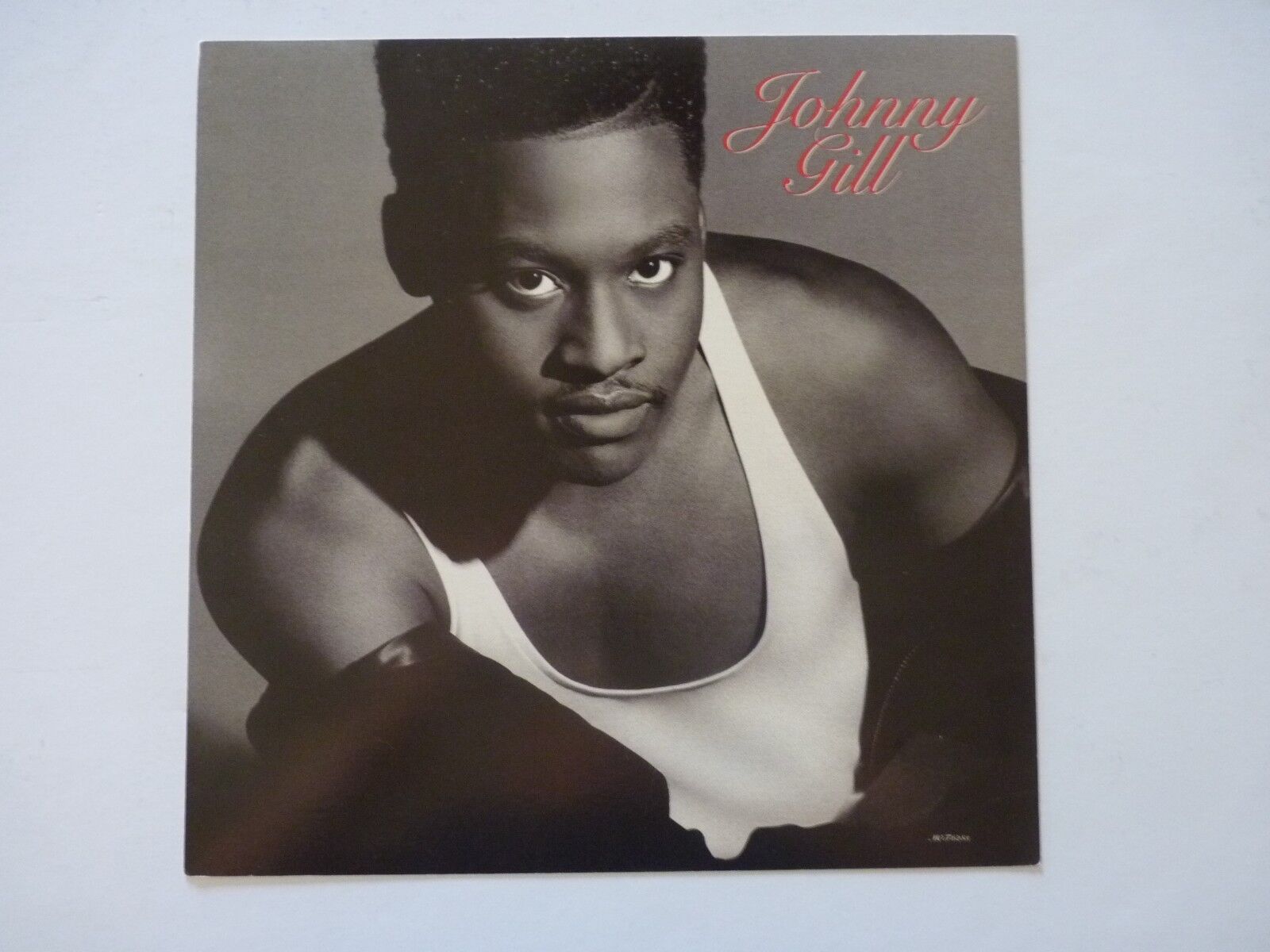 Johnny Gill LP Record Photo Poster painting Flat 12x12 Poster