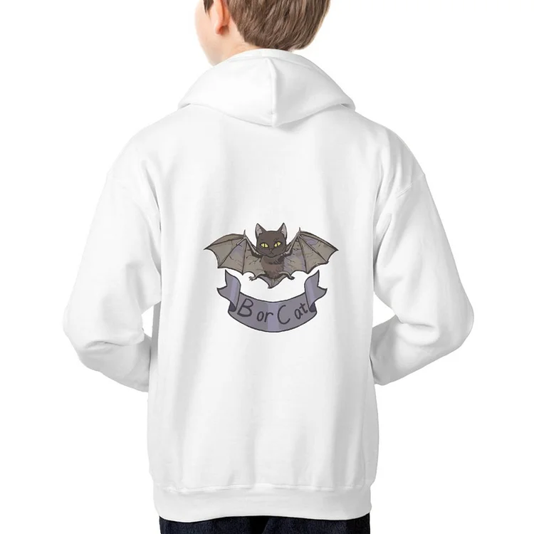 Children's Hoodie Halloween Bat Cat