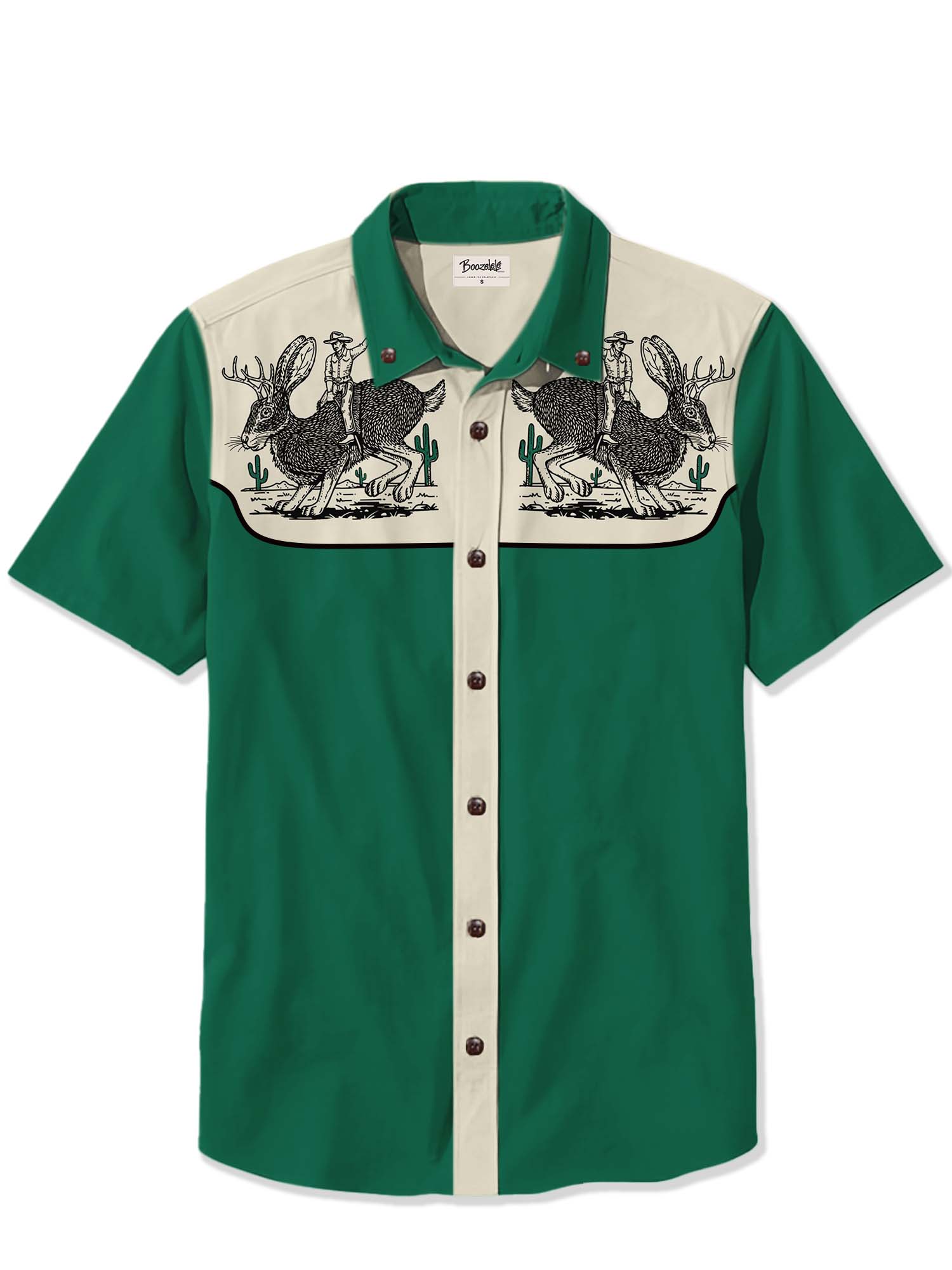 Easter Western Jackalope And Cowboy - 100% Cotton Shirt