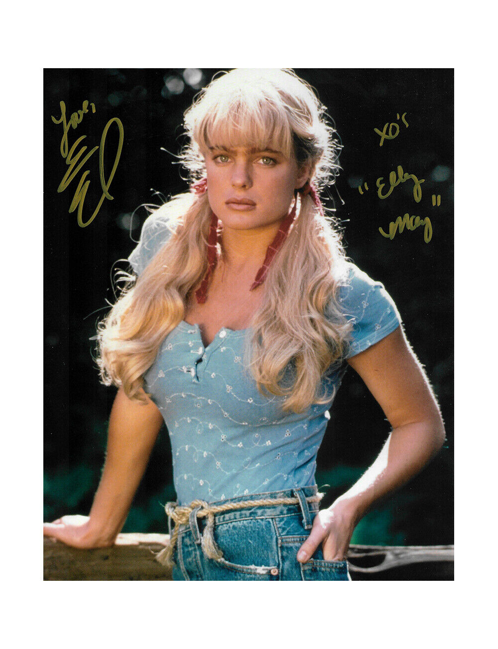 8x10 Beverly Hillbillies Print Signed by Erika Eleniak 100% Authentic With COA