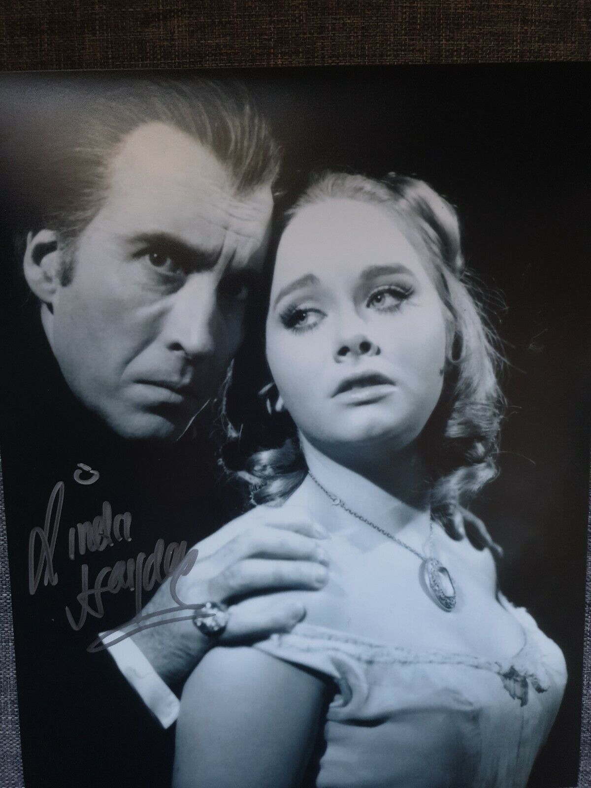 Linda hayden hand signed 10x8 Photo Poster painting coa