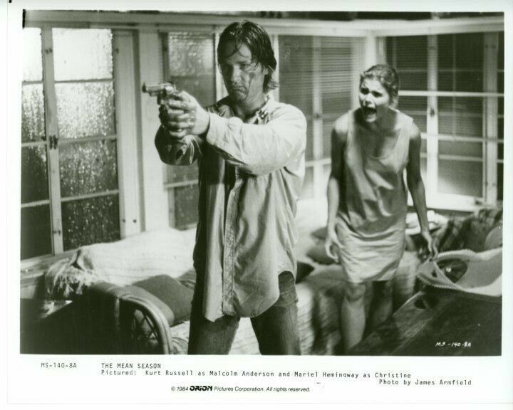 Kurt Russell Mariel Hemingway The Mean Season original press Photo Poster painting