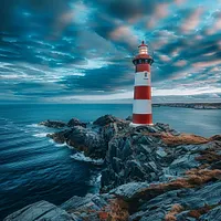 Lighthouse Cliff - Diamond Painting