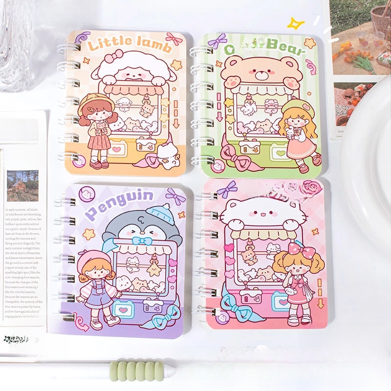 A7 Flip Coil Notebook Student Small Pocket Mini Portable Office Notepad Random 1 Piece