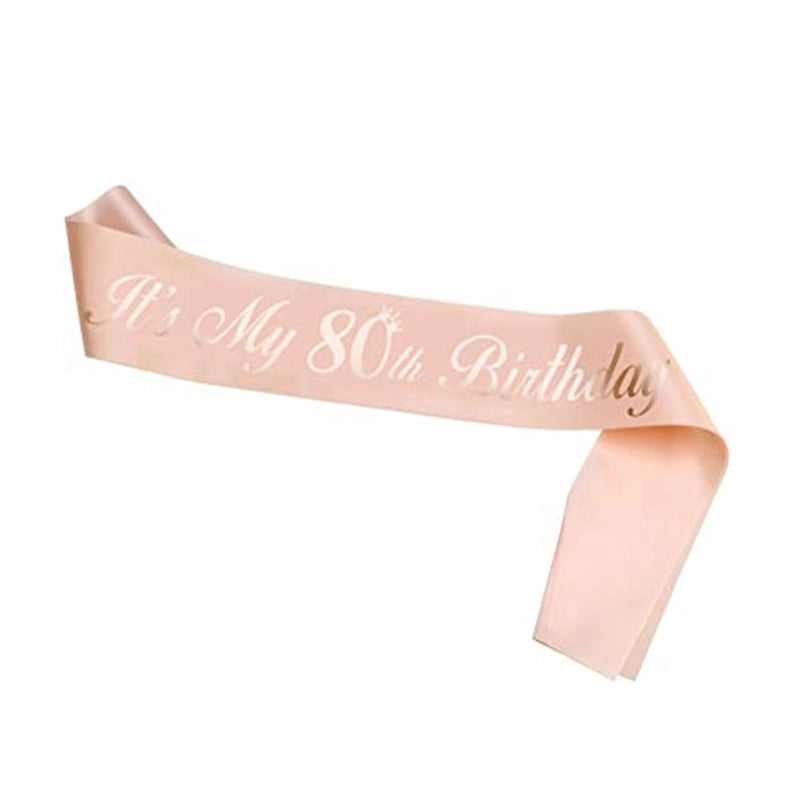 Hot Sale Champagne Birthday Shoulder Strap Crown Set 16 18 21 30 40 50 60 70 80 Headband