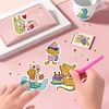 43 PCS DIY Diamond Painting Sticker Gem Sticker Crafts Kits (Dolphin Duck Pig)