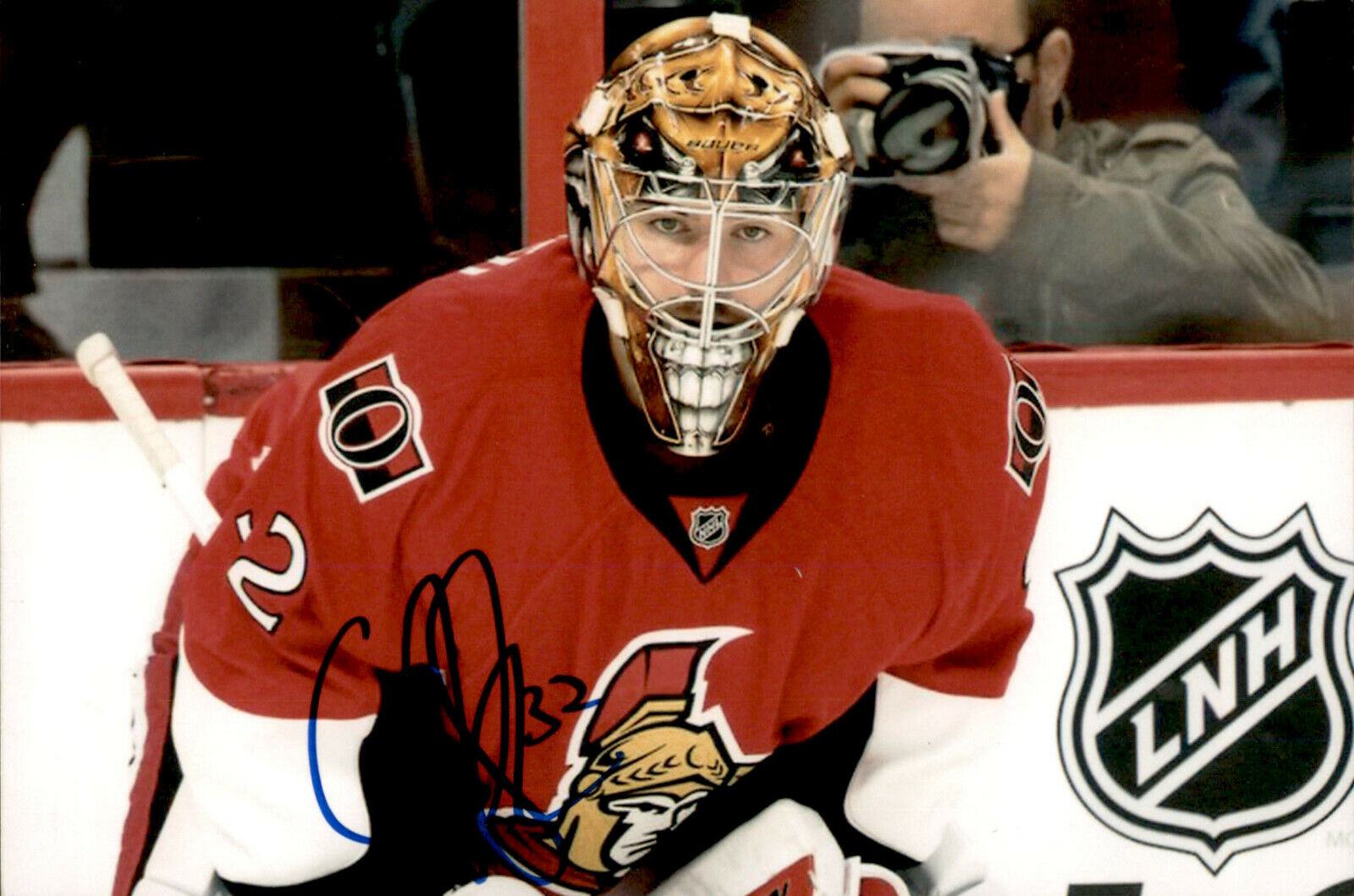 Chris Driedger SIGNED 4x6 Photo Poster painting OTTAWA SENATORS / SEATTLE KRAKEN