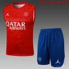 Joyfball 2025/2026 Psg Paris Saint-Germain pre-match training Red Jersey+Shorts  1:1 Thai Quality
