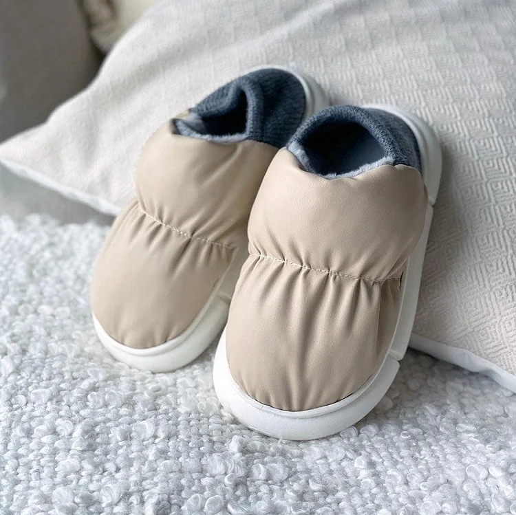 2023 Winter Waterproof PU Cotton Slippers shopify Stunahome.com