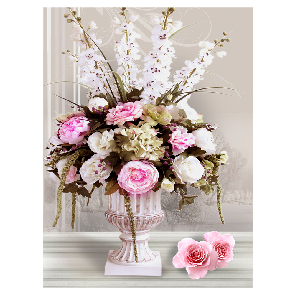 

Flower Vase - 11CT Stamped Cross Stitch - 54*69CM, 501 Original
