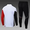2025/2026 Ajax Half-Pull Training Suit White Football Shirt 1:1 Thai Quality Set