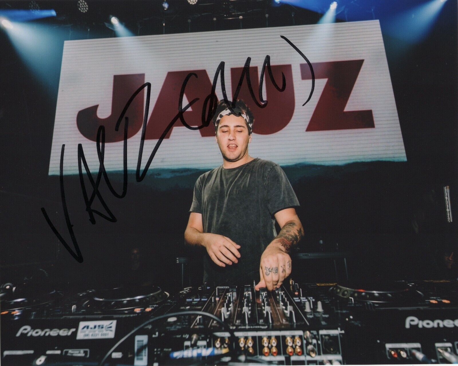 DJ JAUZ SAM VOGEL SIGNED AUTOGRAPH TRAP BASSHOUSE MUSIC EDM 8X10 Photo Poster painting #4