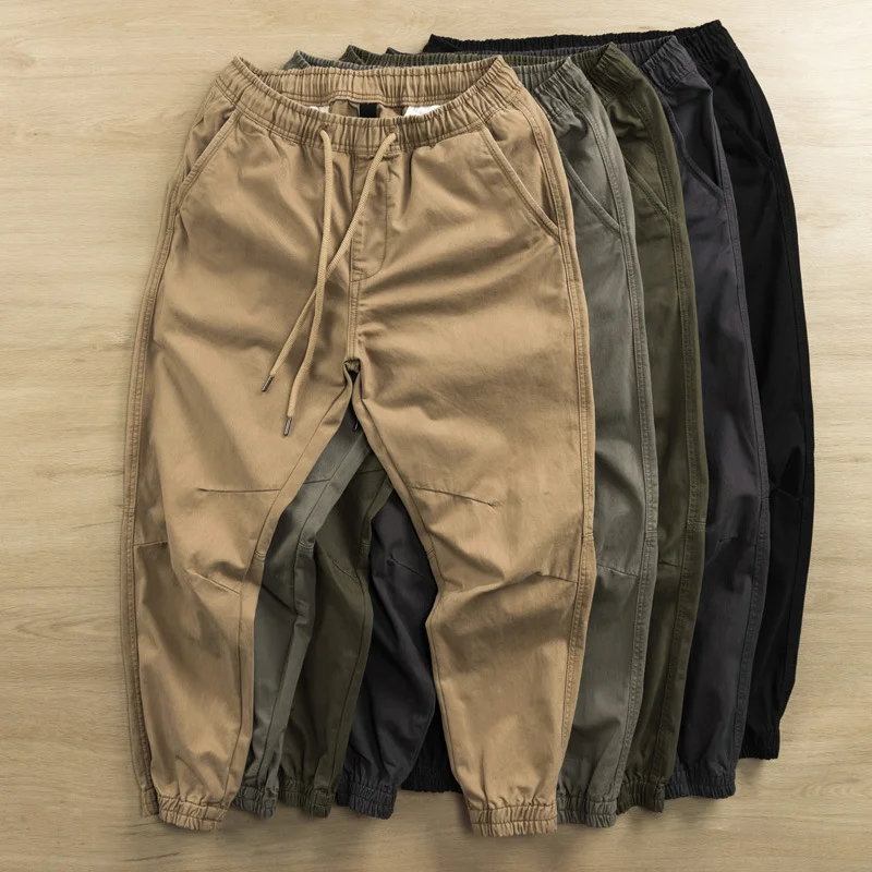 Retro straight leg casual trendy brand cargo trousers