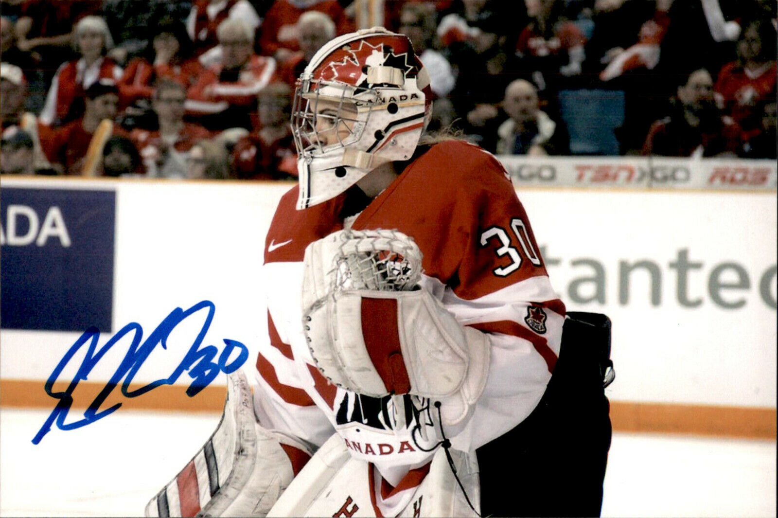 Emerance Maschmeyer SIGNED 4x6 Photo Poster painting WOMEN'S HOCKEY / TEAM CANADA #2