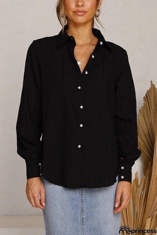 Button Cuffed Sleeve Shirt