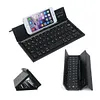 Foldable keyboard, tri-fold Bluetooth keyboard, aluminum alloy mini wireless keyboard for mobile phones and tablets