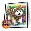 Diamond Painting-DIY Full Round Drill Indian Style Bear(40*40CM)