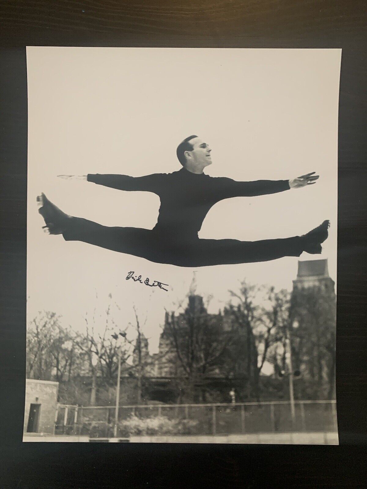 Dick Button Signed 8x10 Photo Poster painting Figure Skating Olympic Gold Medalist Autographed