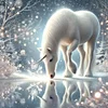 Diamond Painting-5D Full Round Drill Winter Unicorn