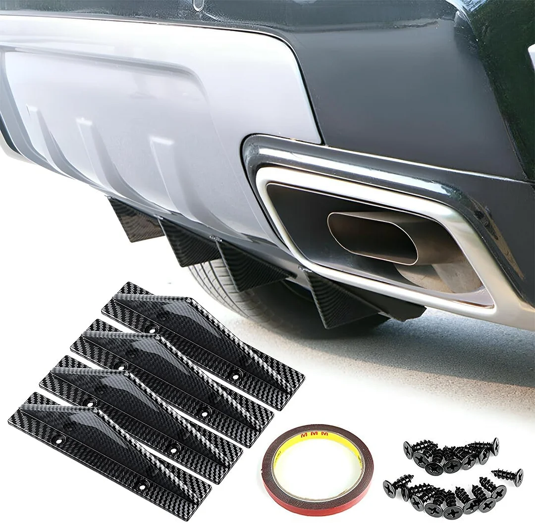 4pcs Car Lower Bumper Lip Diffuser, Anti-collision Accessories Spoiler Protector