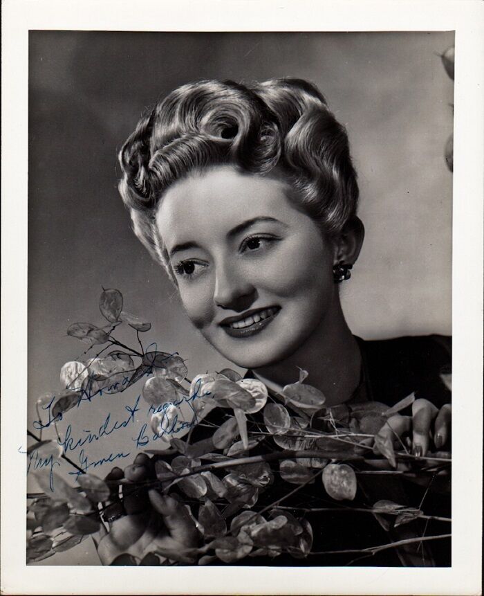 Vintage GWEN BARLOW Signed Photo Poster painting - Mystery Actress??