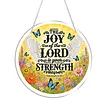 Diamond Painting Acrylic Single-Sided Drill Angel Bible Verse Sign Pendant for Home Decor