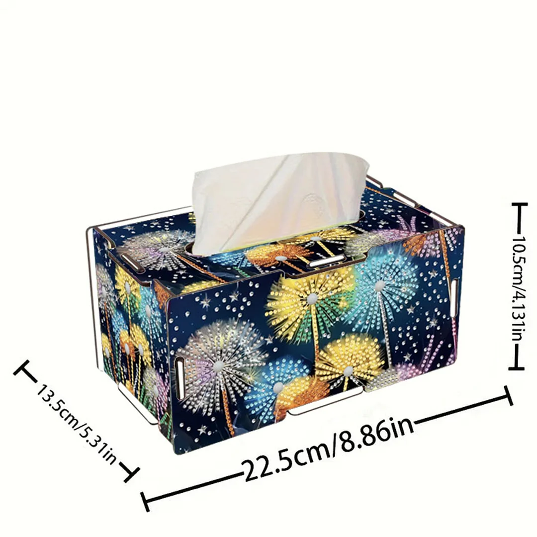 Dandelion DIY Diamond Art Paper Towel Holder for Home and Office Decoration