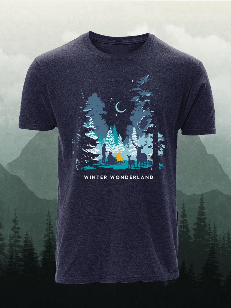 Winter Wonderland Campfire Short-Sleeved Shirt in  mildstyles