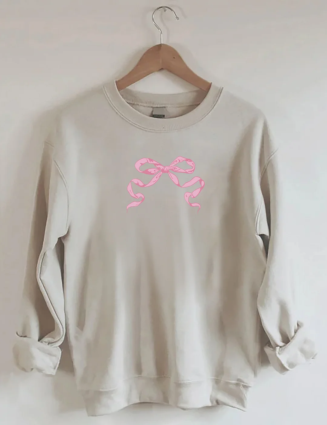 Coquette Pink Bow Y2K Sweatshirt