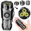 Bright LED Flashlight USB Rechargeable Portable Outdoor FlashLight 18350 Battery