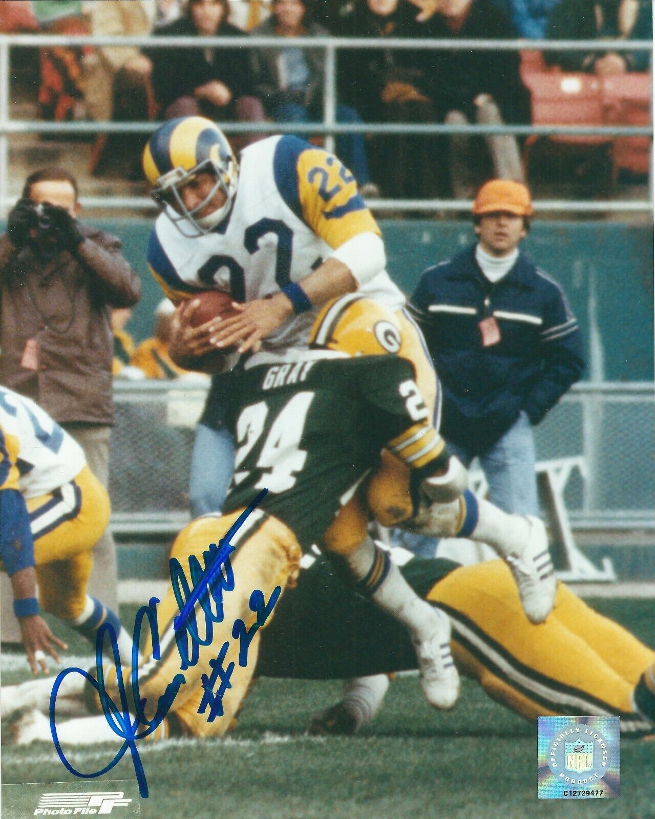 Autographed 8x10 JOHN CAPPELLETTI Los Angeles Rams Photo Poster painting -w/ COA