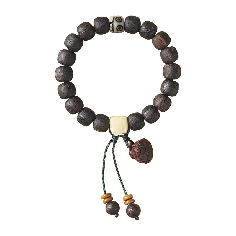 Small Leaf Jiangzhenxiang wooden Tassel Lotus Bracelet