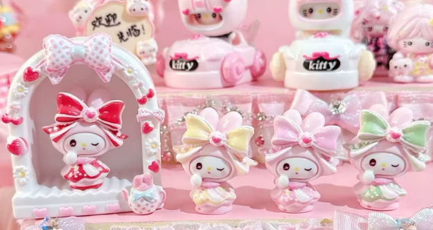 Mini Bow Bunny Charm