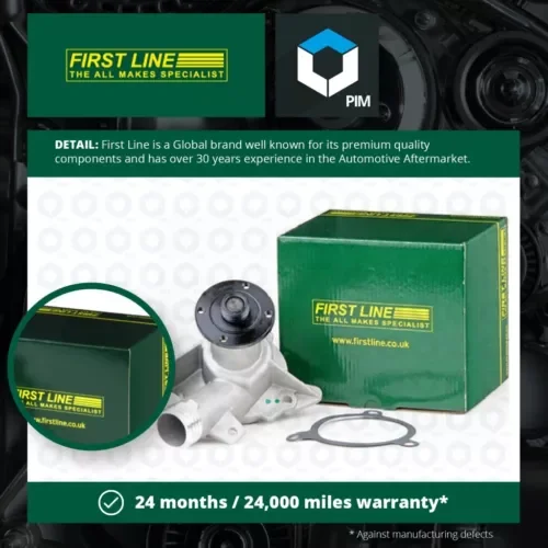 Dronehint Water Pump fits BMW 525 E28 2.7 1987 Coolant Firstline 1719836 1720609 Quality Parts