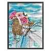 Romance By Sea-14CT Stamped Cross Stitch 33*44cm/12.99*17.32in tapestrymarket