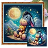 (Stamped/Counted) Eeyore Under The Starry Sky-11CT Cross Stitch 40*40cm/15.75*15.75in