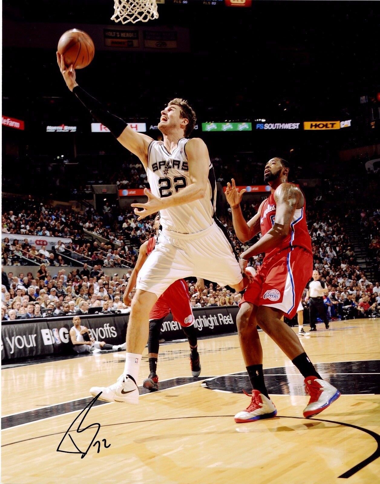 Tiago Splitter Signed 11x14 Photo Poster painting Will Pass PSA COA Autograph Spurs San Antonio