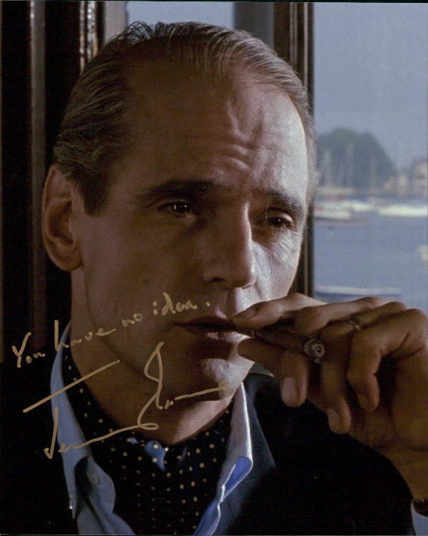 Jeremy Irons (Reversal of Fortune) signed 8x10 Photo Poster painting In-person