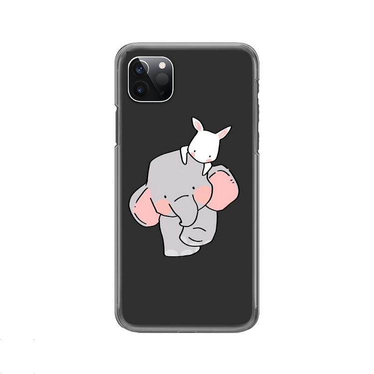 Elephant And Little White Rabbit, Elephant iPhone Case
