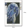 Moon wolf | Full Round Diamond Painting Kits