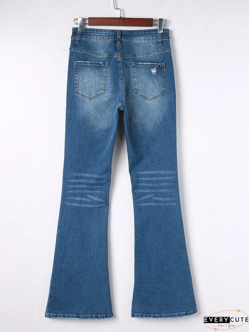 Trendy Flared Leg Jeans