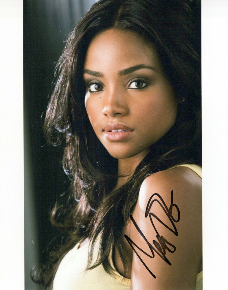 Meagan Tandy glamour shot autographed Photo Poster painting signed 8x10 #1 smudged